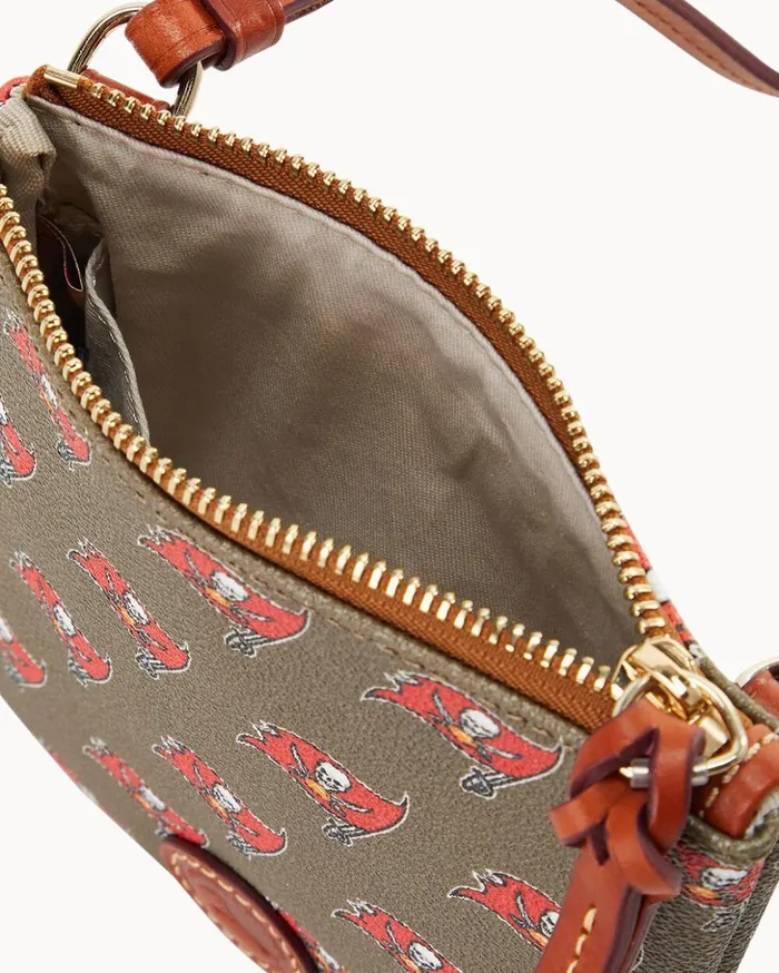 Crossbodies Women Dooney and Bourke NFL Buccaneers Small North South Top Zip Crossbody Buccaneers