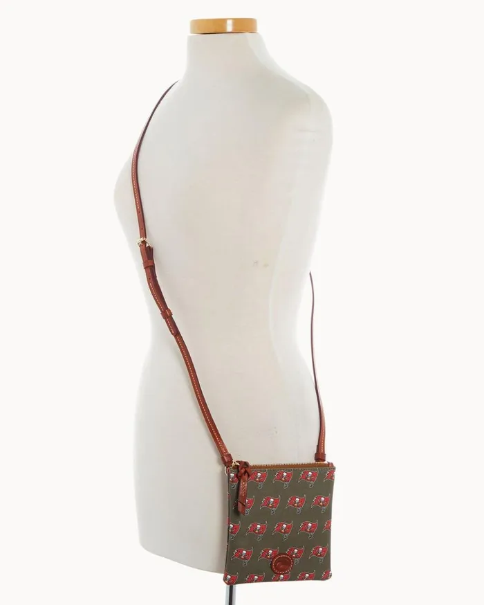 Crossbodies Women Dooney and Bourke NFL Buccaneers Small North South Top Zip Crossbody Buccaneers