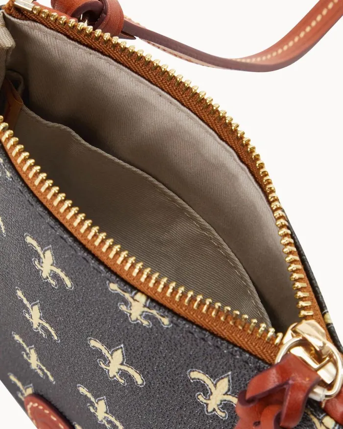 Crossbodies Women Dooney and Bourke NFL Saints Small North South Top Zip Crossbody Saints