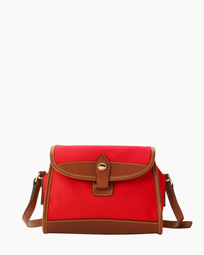 Crossbodies Women Dooney and Bourke Wayfarer Flap Crossbody Red