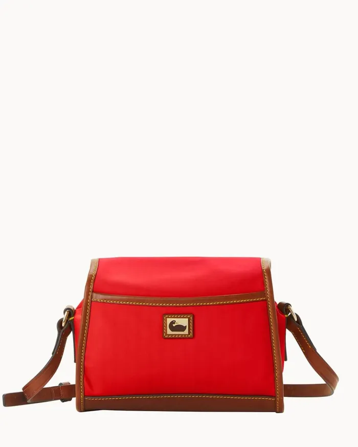 Crossbodies Women Dooney and Bourke Wayfarer Flap Crossbody Red