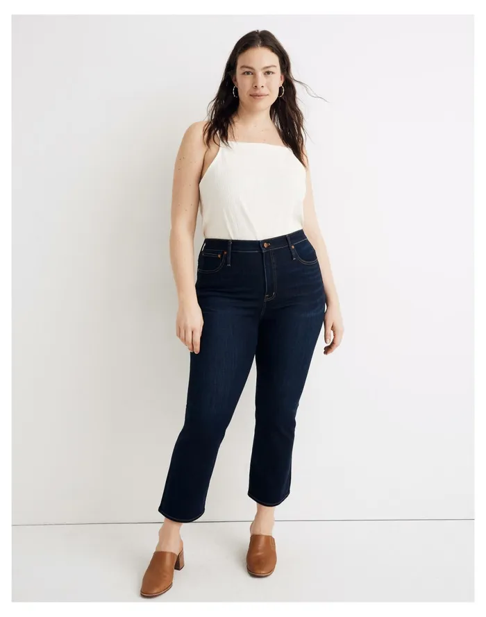 Curvy Cali Demi Boot Jeans In Larkspur Wash Larkspur Women Madewell Jeans