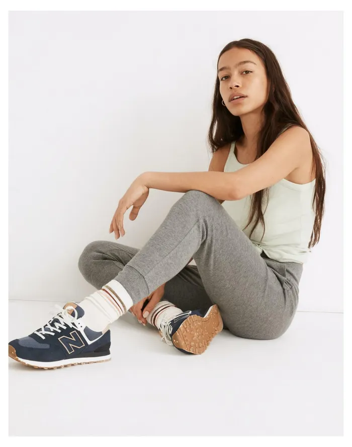 Curvy MWL Breeze Skinny Joggers Heather Zinc Women Madewell Pajamas