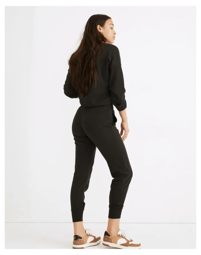 Curvy MWL Breeze Skinny Joggers True Black Women Madewell Pajamas Curvy MWL Breeze Skinny Joggers True Black Women Madewell Pajamas