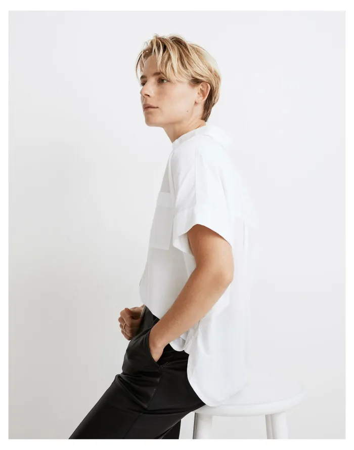 Daily Shirt Eyelet White Women Madewell Tops and Shirts Daily Shirt Eyelet White Women Madewell Tops and Shirts