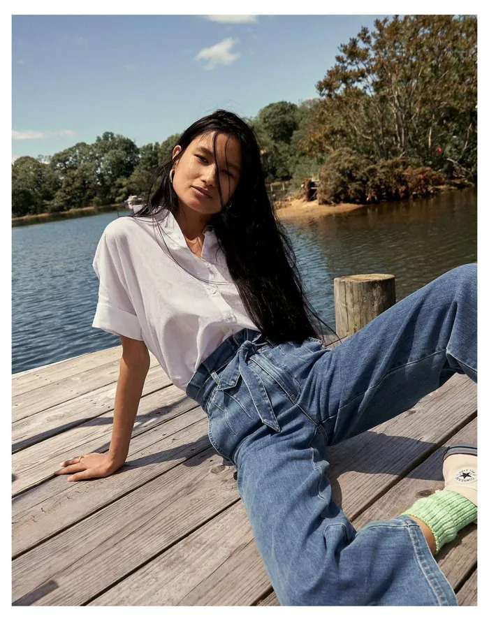 Daily Shirt Eyelet White Women Madewell Tops and Shirts Daily Shirt Eyelet White Women Madewell Tops and Shirts