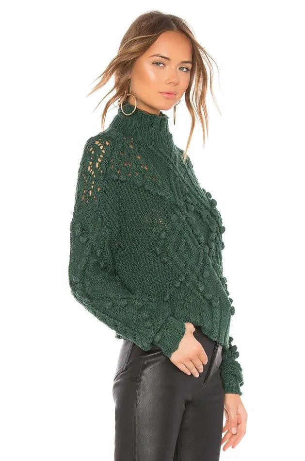 Daybreak Sweater Forest Green Women Lovers Friends Sweaters and Knits