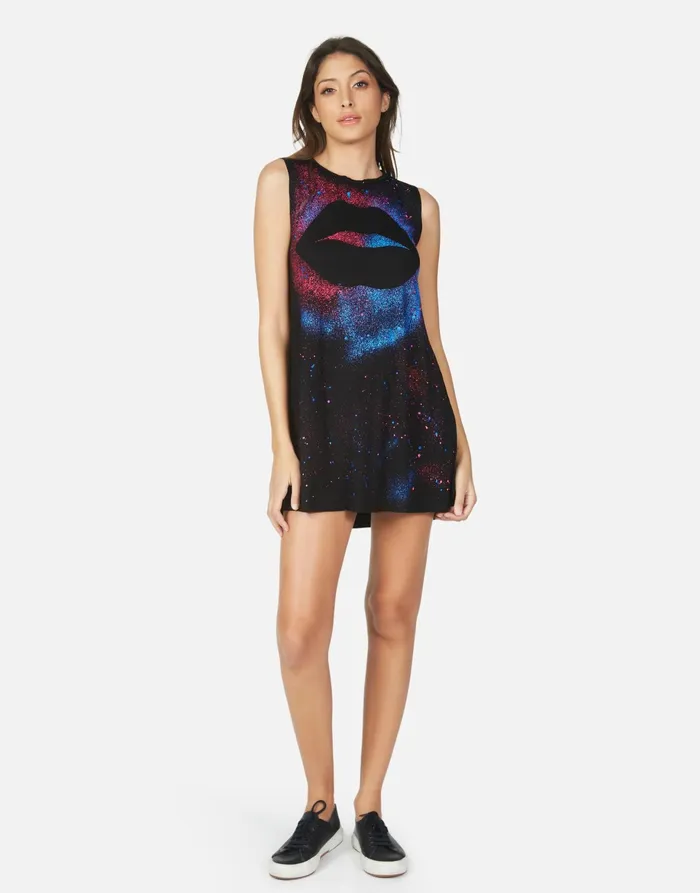 Deanna Galaxy Lip Black Galaxy Splatter Women039s Lauren Moshi Dresses