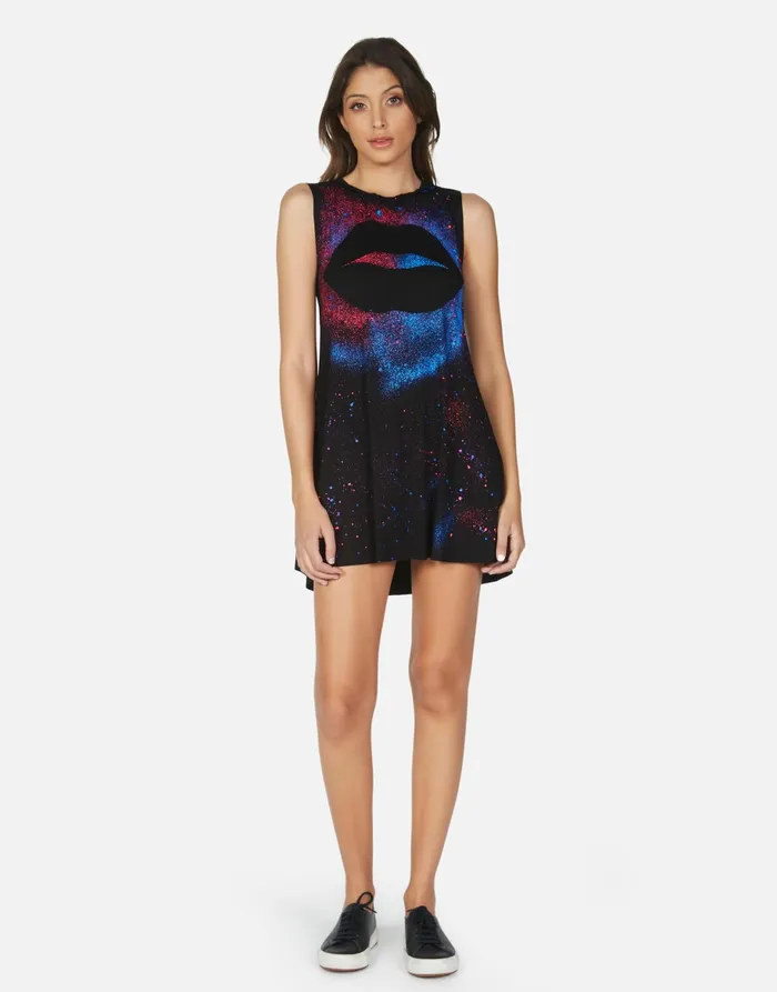 Deanna Galaxy Lip Black Galaxy Splatter Women039s Lauren Moshi Dresses
