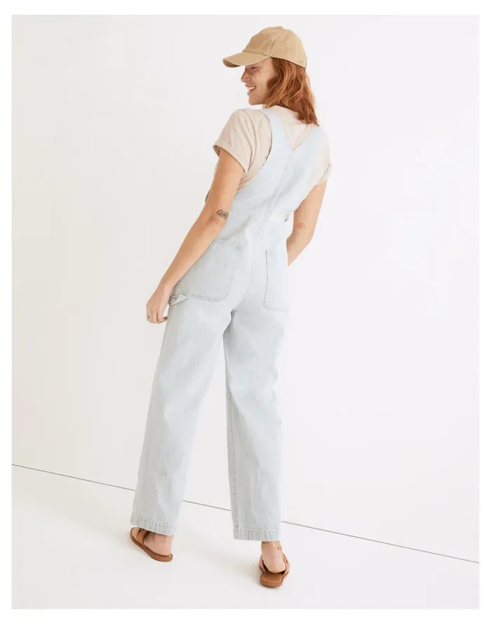 Denim Oversized Carpenter Overalls In Bretton Wash Bretton Wash Women Madewell Jeans