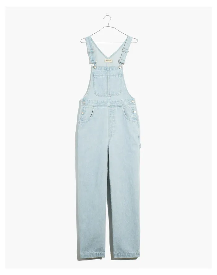 Denim Oversized Carpenter Overalls In Bretton Wash Bretton Wash Women Madewell Jeans
