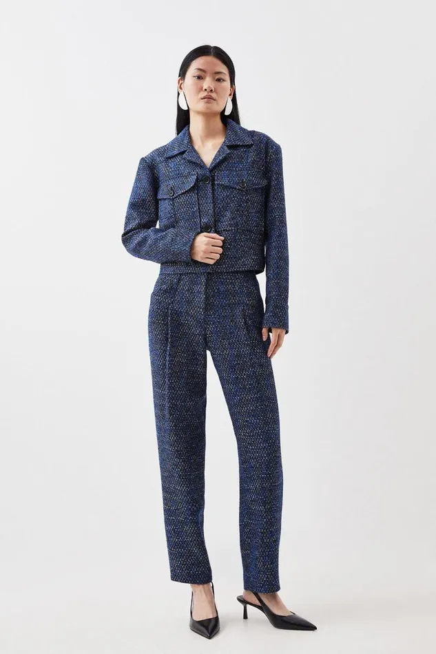 Denim Tweed Set Women Karen Millen CoOrds