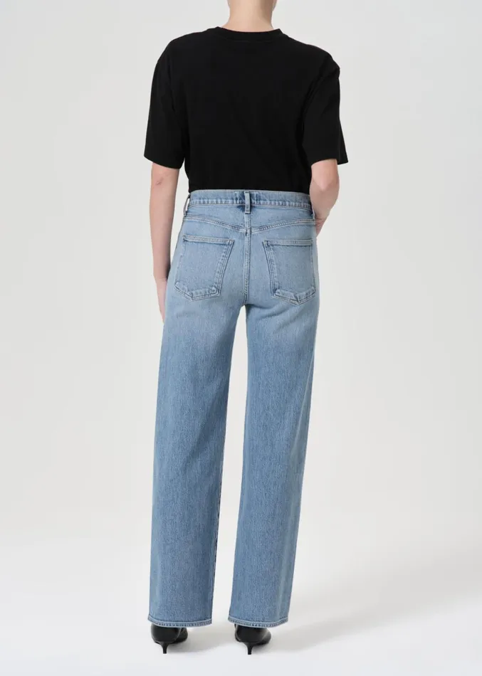 Denim Women Agolde Harper Straight Jean Stretch Flash