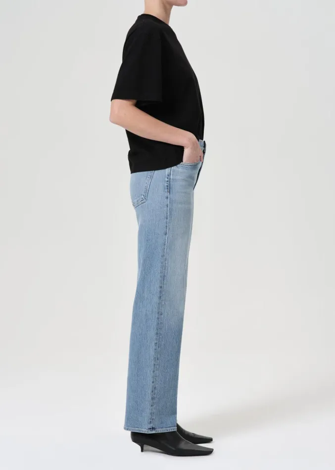 Denim Women Agolde Harper Straight Jean Stretch Flash