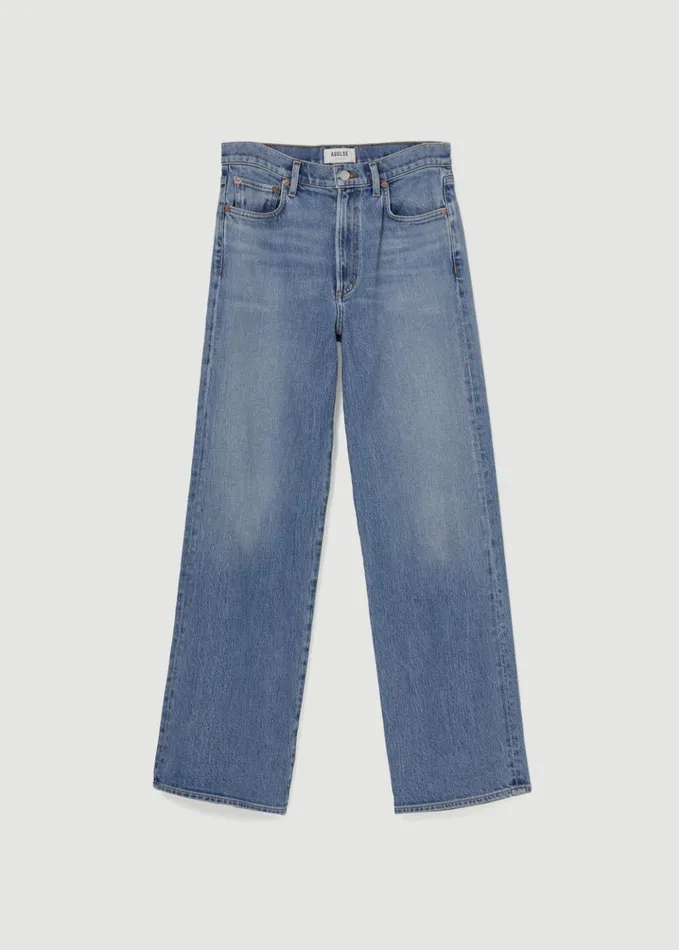 Denim Women Agolde Harper Straight Jean Stretch Flash