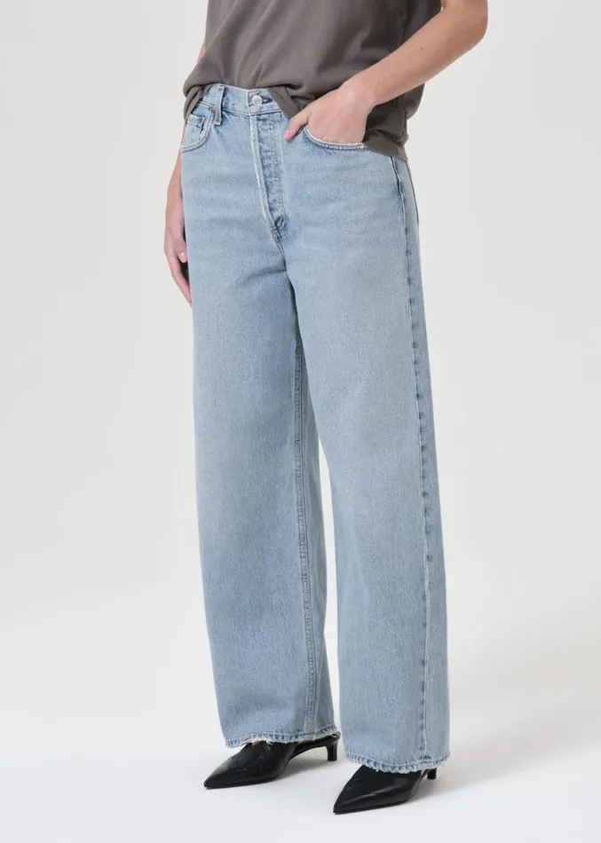 Denim Women Agolde Low Slung Baggy 305quot Force Denim Women Agolde Low Slung Baggy 305quot Force