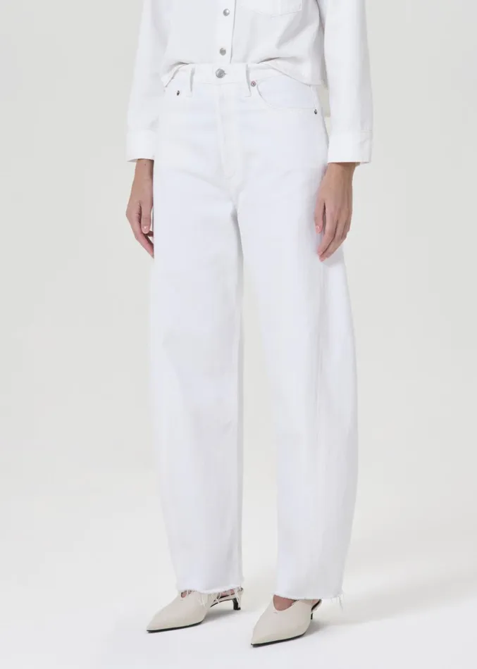 Denim Women Agolde Luna High Rise Pieced Taper Element