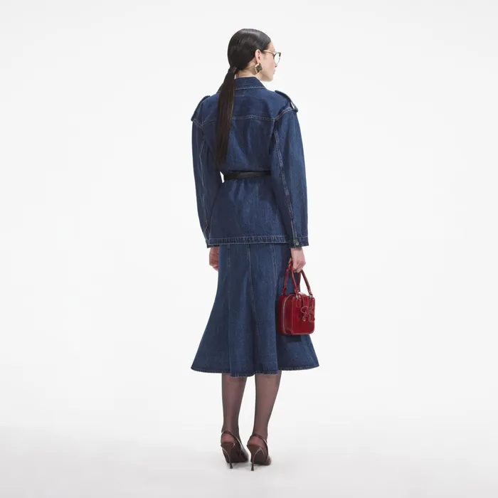 Denim Women Self Portrait Denim Utility Jacket