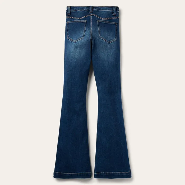 Denim Women Stetson 921 High Rise Flare Jeans Blue