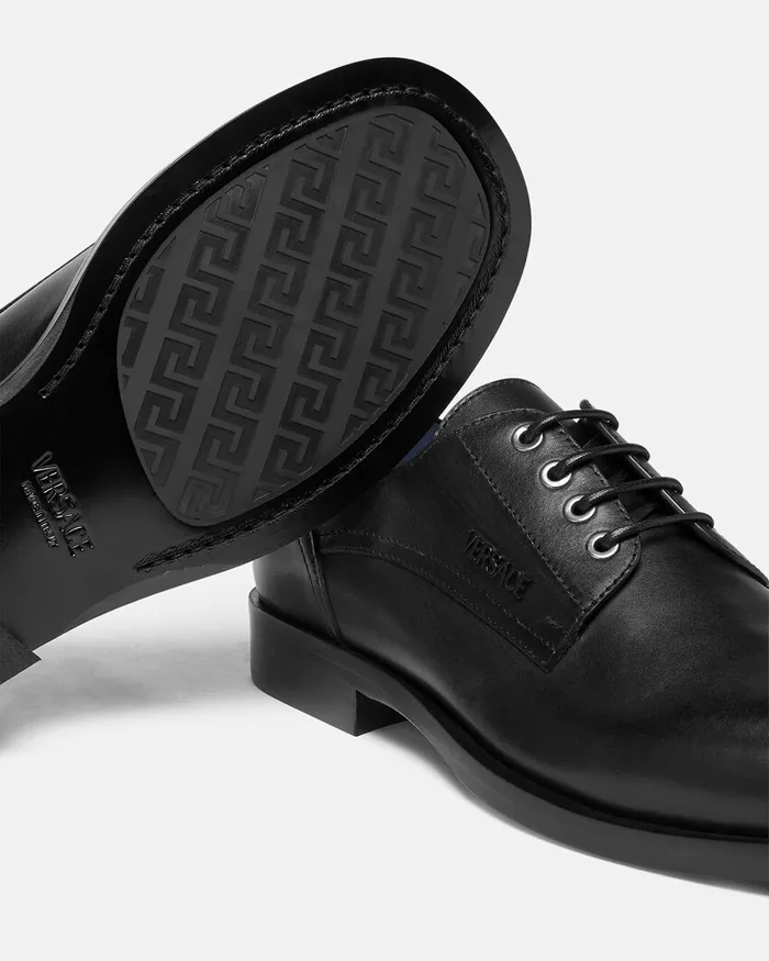 Derby Shoes Men Versace Metropoli Derby Shoes Black