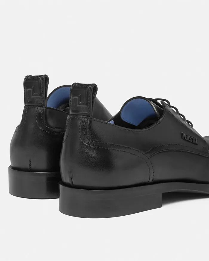 Derby Shoes Men Versace Metropoli Derby Shoes Black