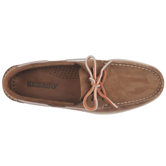 DOCKSIDES PORTLAND NUBUCK Brown Men Sebago Boat Shoes DOCKSIDES PORTLAND NUBUCK Brown Men Sebago Boat Shoes