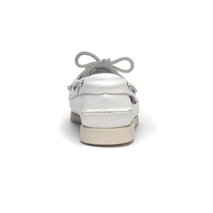 DOCKSIDES PORTLAND White Women Sebago Boat Shoes DOCKSIDES PORTLAND White Women Sebago Boat Shoes