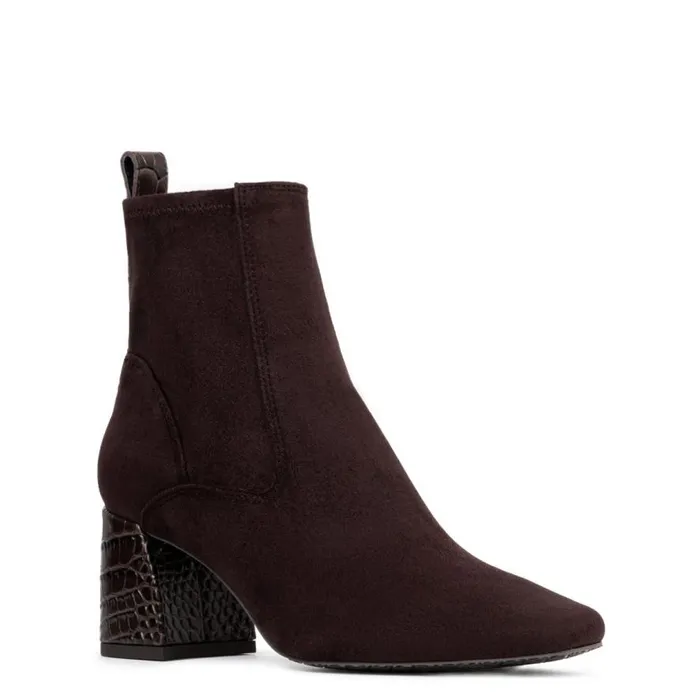 Donald Pliner Boot NIRI Dark Brown Stretch Suede 8211 Women Donald Pliner Boot NIRI Dark Brown Stretch Suede 8211 Women