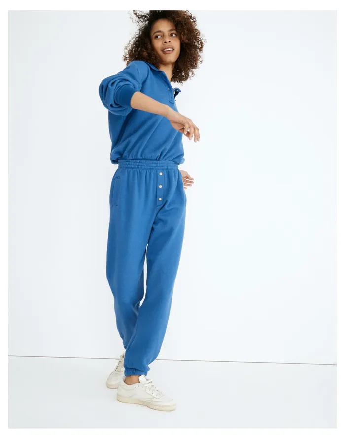 Donni Vintage Fleece Jogger Sweatpants Blueberry Women Madewell Sweatshirts and Sweatpants
