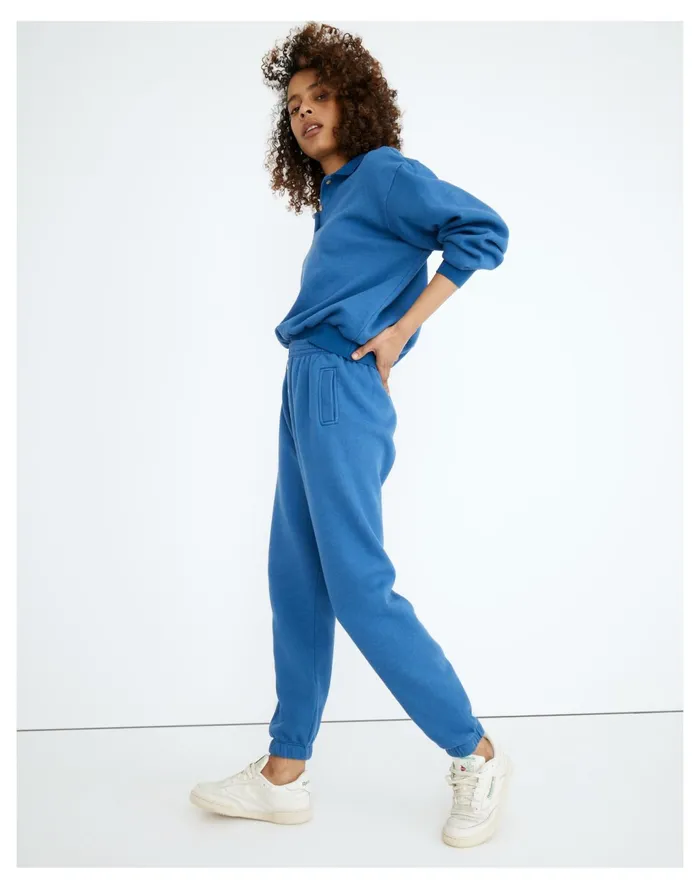 Donni Vintage Fleece Jogger Sweatpants Blueberry Women Madewell Sweatshirts and Sweatpants