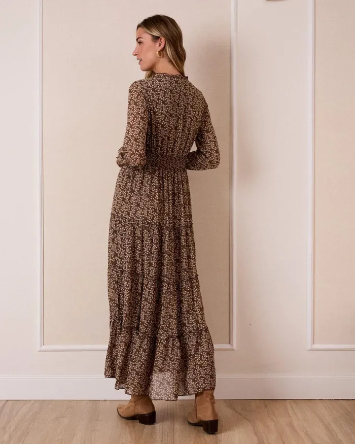 Dress Flowers Safira Brown Women Polin Et Moi Dresses And Jumpsuits Dress Flowers Safira Brown Women Polin Et Moi Dresses And Jumpsuits
