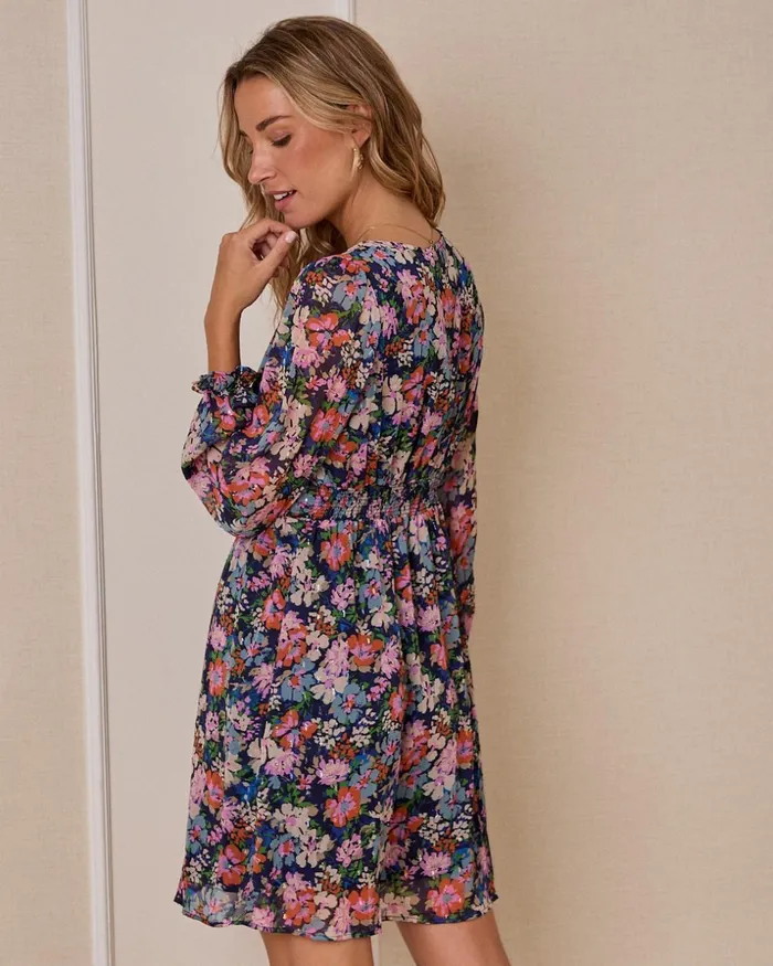Dress Mid Lenght Pica Klein Blue Women Polin Et Moi Dresses And Jumpsuits