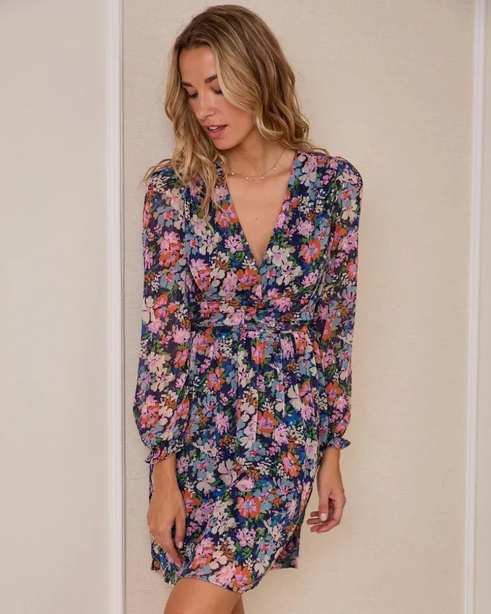 Dress Mid Lenght Pica Klein Blue Women Polin Et Moi Dresses And Jumpsuits