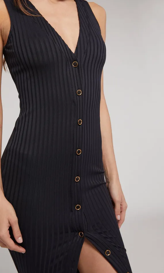 Dresses Women Generation Love Clothing Rebecca Rib Dress Black