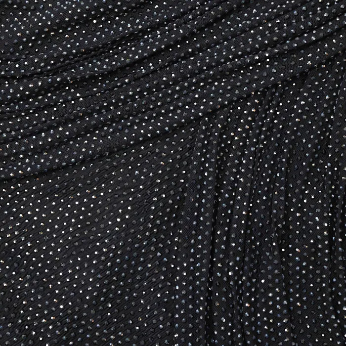 Dresses Women Self Portrait Black Rhinestone Mesh Midi Dress