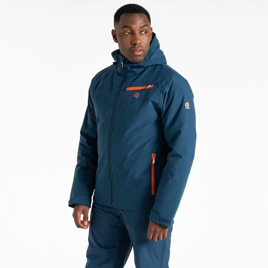 Eagle II Ski Jacket Moonlight Denim Orange Men Dare 2b Ski Jackets