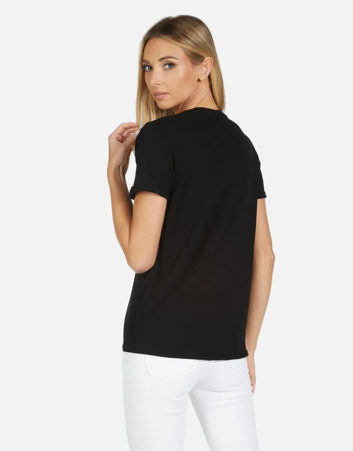 Edda X ZZ Top Eliminator Black Women039s Lauren Moshi Short Sleeve