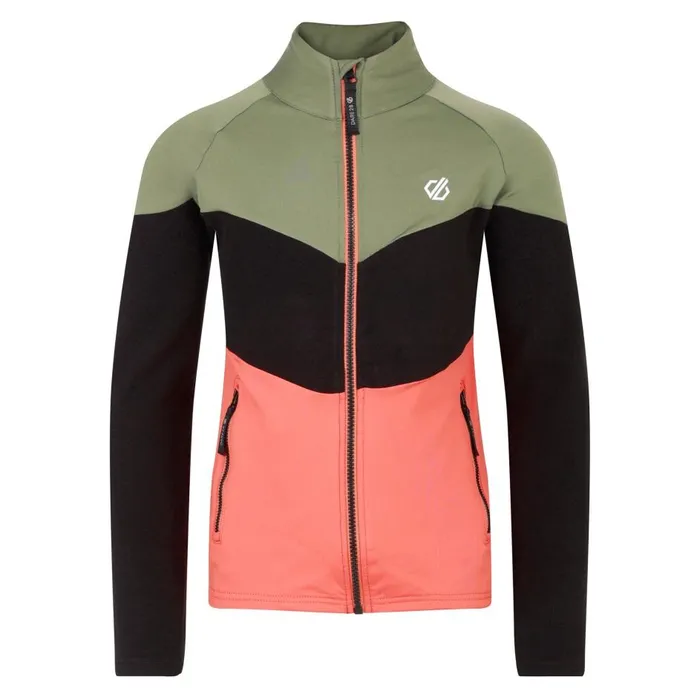 Emergent III Core Stretch Midlayer Olivine Green Black Kids Dare 2b Fleece