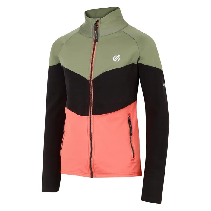 Emergent III Core Stretch Midlayer Olivine Green Black Kids Dare 2b Fleece