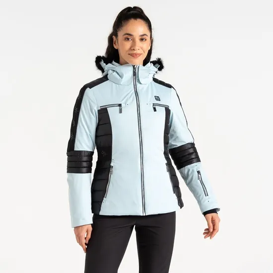 Enlighten Ski Jacket Quiet Blue Black Women Dare 2b Ski Jackets