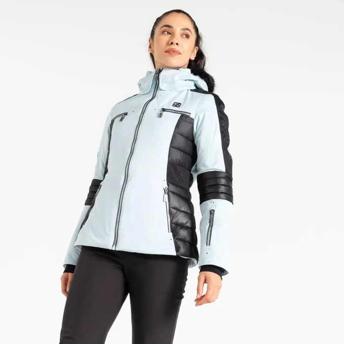 Enlighten Ski Jacket Quiet Blue Black Women Dare 2b Ski Jackets