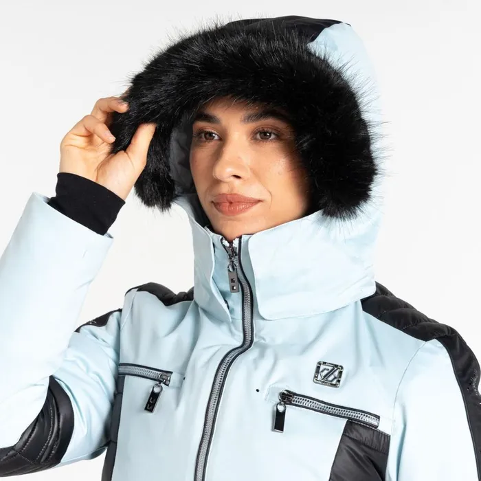 Enlighten Ski Jacket Quiet Blue Black Women Dare 2b Ski Jackets