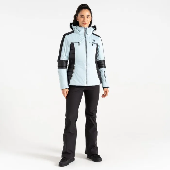Enlighten Ski Jacket Quiet Blue Black Women Dare 2b Ski Jackets