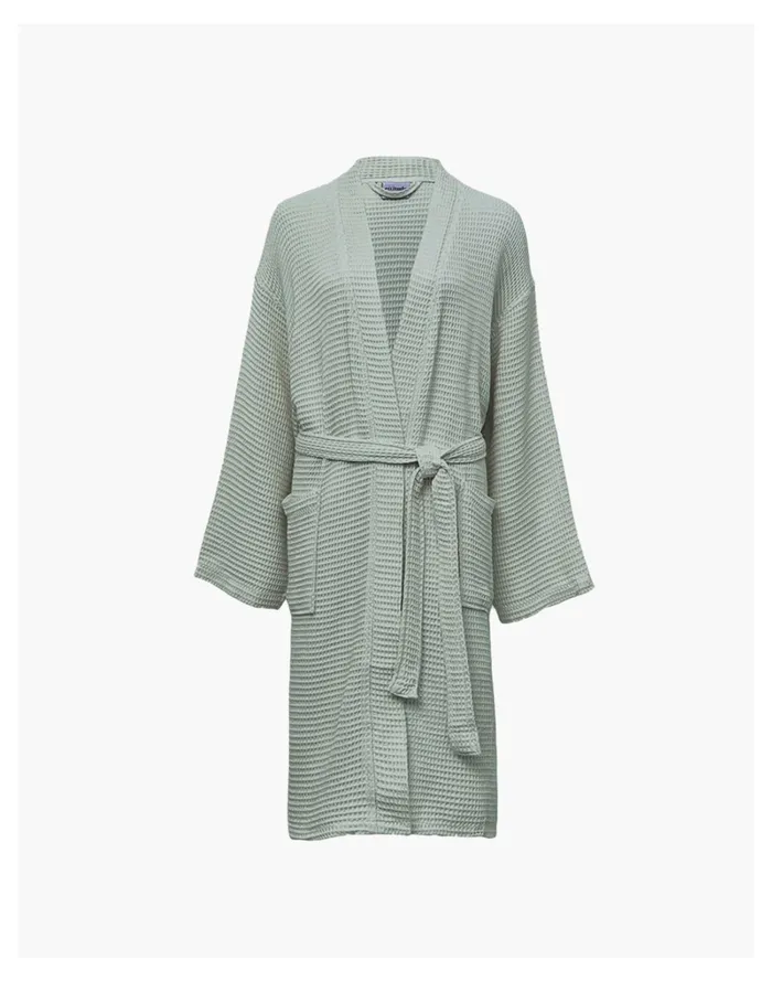 Ettitude CleanBamboo Waffle Robe Light Green Women Madewell Pajamas