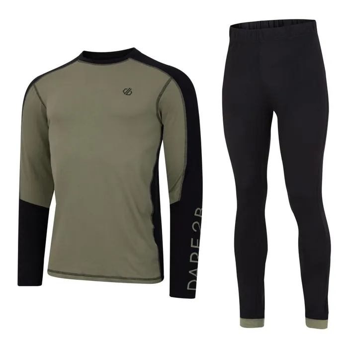 Exchange III Base Layer Set Olivine Green Black Men Dare 2b Base Layers