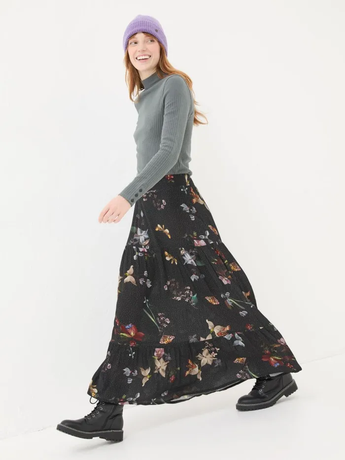 Fat Face Black Anika Moonlit Skirt Women Skirts Fat Face Black Anika Moonlit Skirt Women Skirts