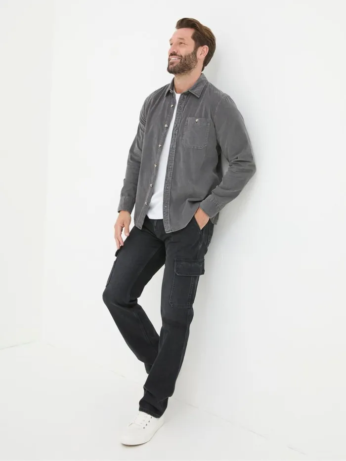 Fat Face Black Cargo Jeans Men Jeans