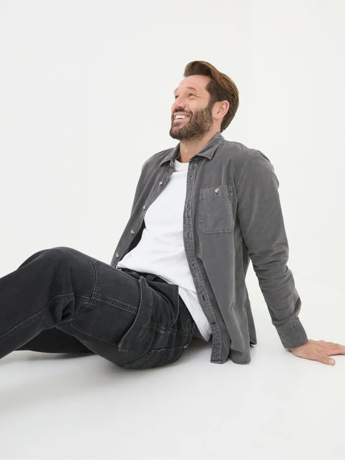 Fat Face Black Cargo Jeans Men Jeans