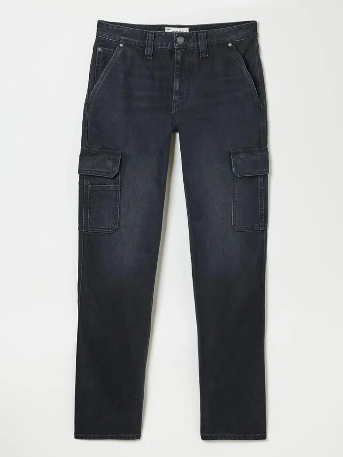 Fat Face Black Cargo Jeans Men Jeans