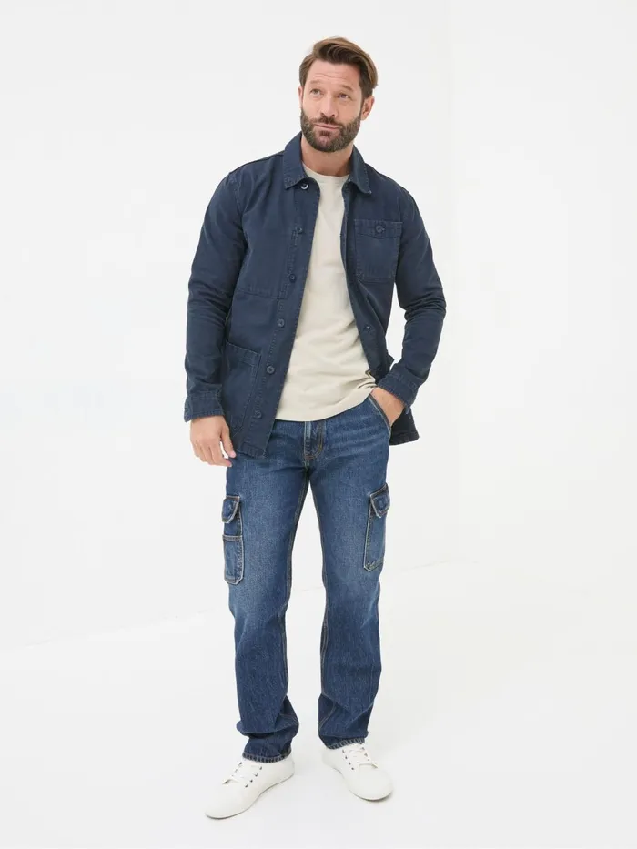 Fat Face Blue Cargo Jeans Men Jeans